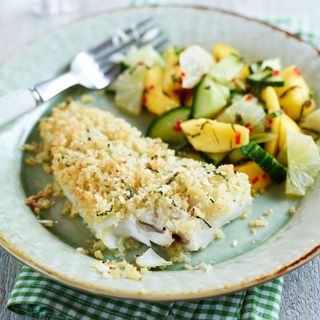 Coconut, Fish and Mango Salad