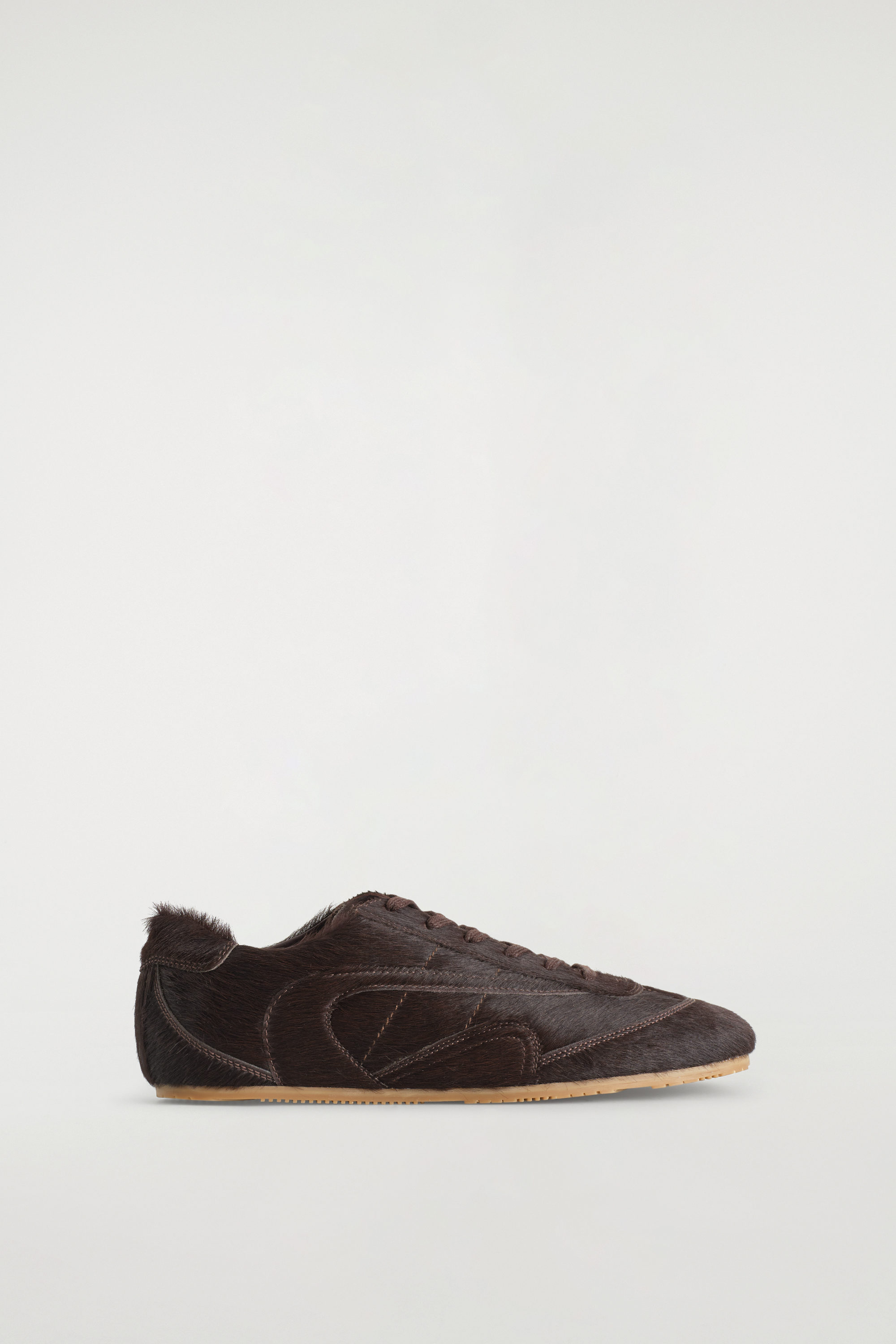 Minimal Pony-Hair Leather Trainers