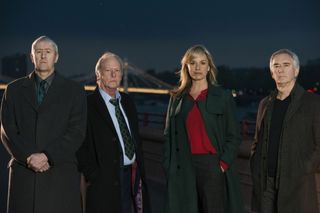 Nicholas, Dennis, Tamzin Outhwaite and Denis Lawson (BBC/Wall to Wall Media/Amanda Searle)