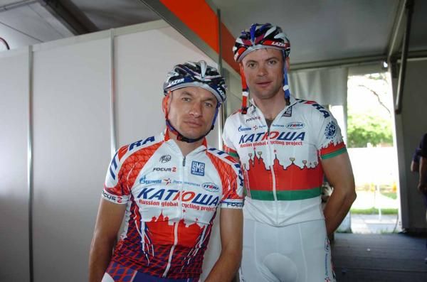 Sergei Ivanov and Belarus champion Aleksandr Kuschynski (Katusha).