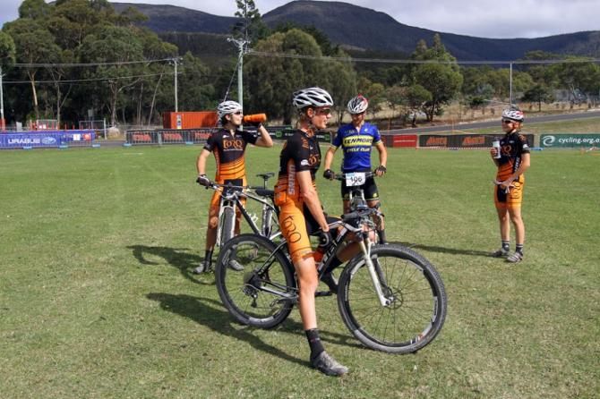 Some riders recover from training: Tristan Ward, Jack Haig, Ben Forbes, Emily Parkes