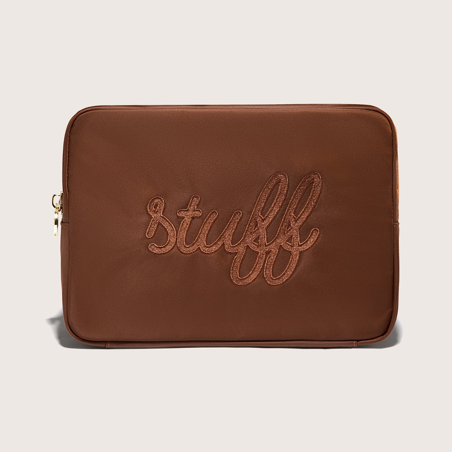 Stuff Embroidered Large Pouch