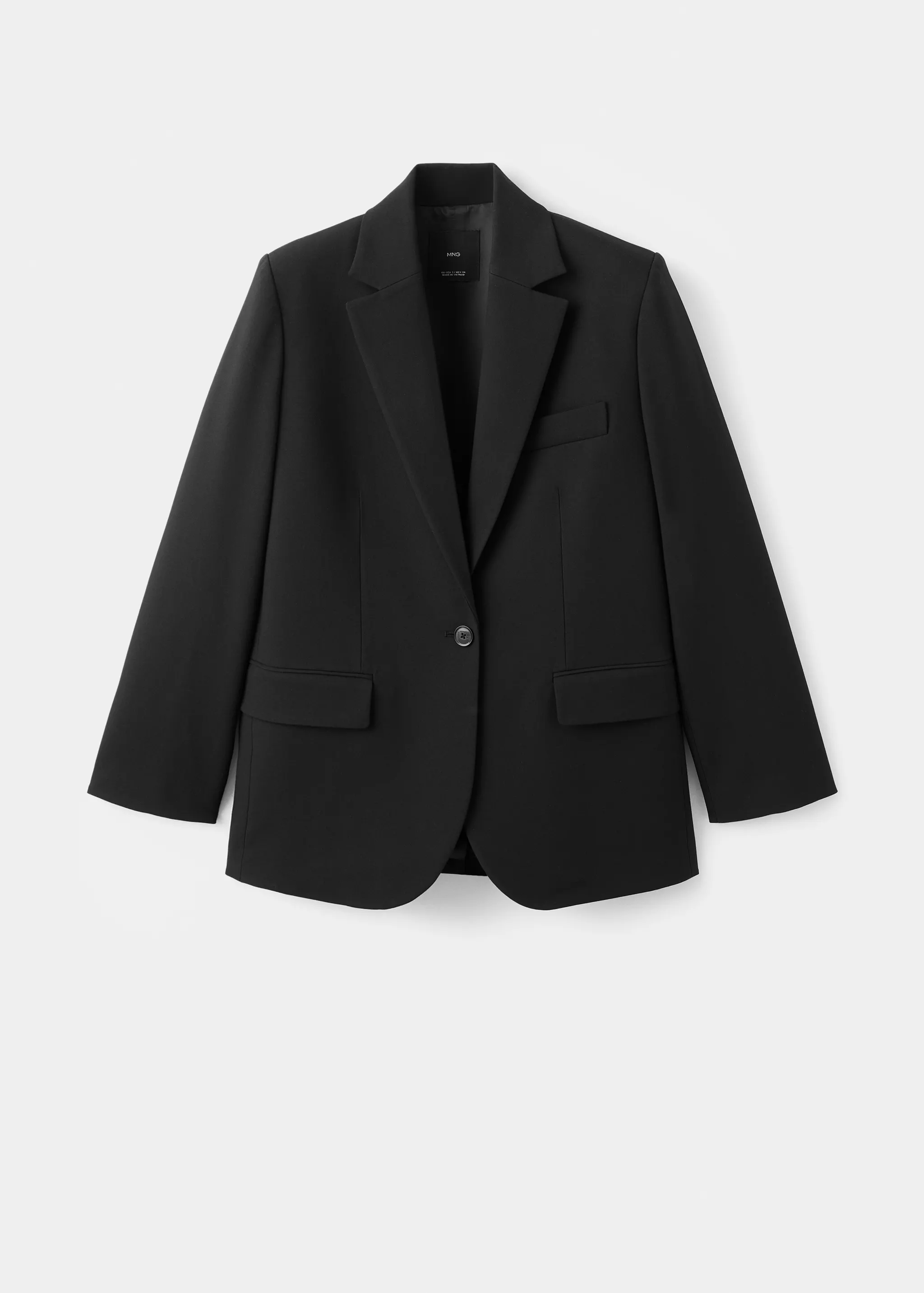 Straight Suit Jacket With Lapel Pockets - Women | Mango Usa