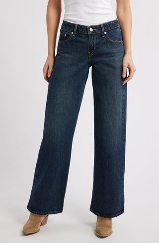 Low Loose Straight Leg Jeans