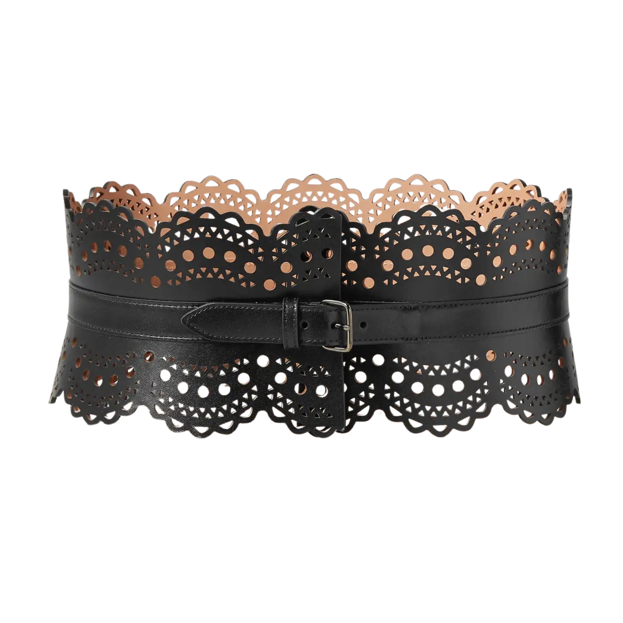Celine, Laser-Cut Leather Waist Belt