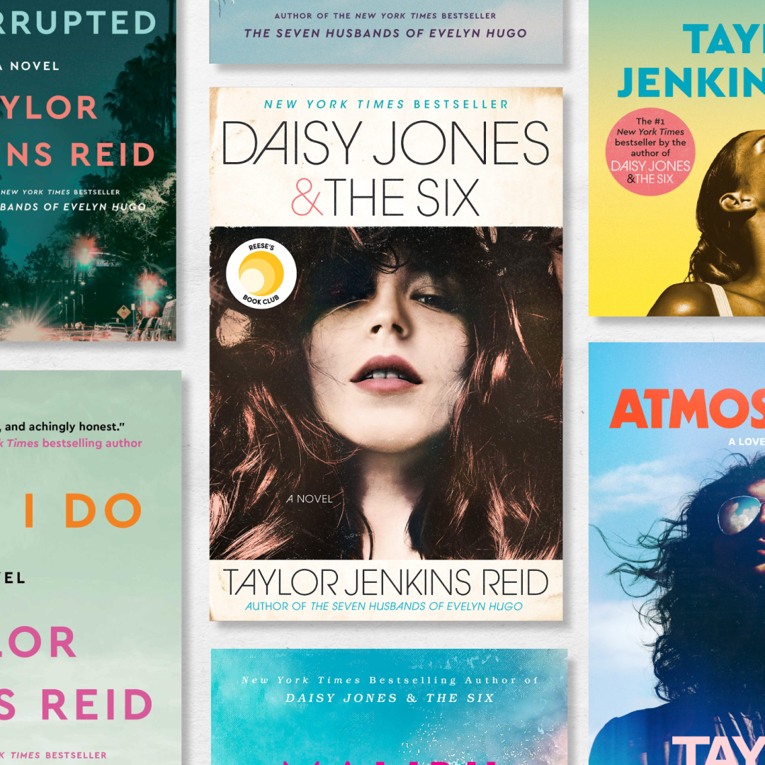 a collage of the best taylor jenkins reid books featuring the book cover art