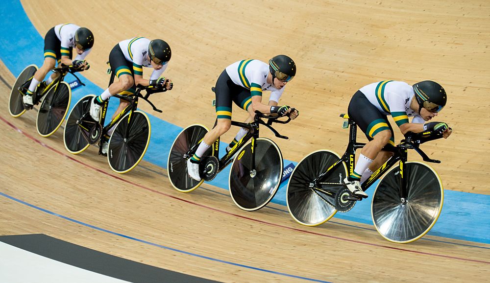 Australia crushed the competition in the team pursuit