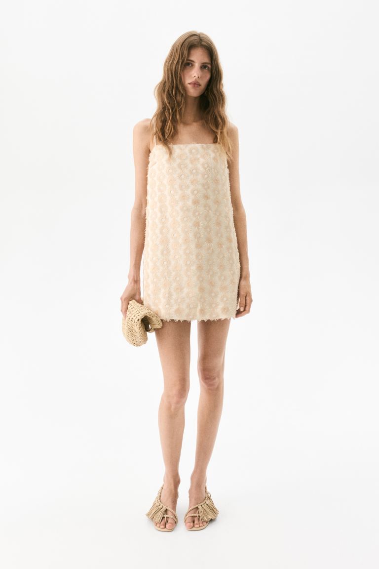 Appliquéd Strappy Dress