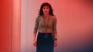 Britt Lower as Helly R. looking at Mark during Severance Season 2 finale