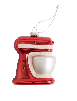 Red Glass Food Mixer Bauble