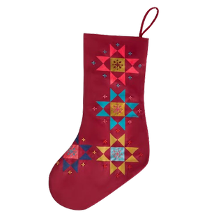 Red Velvet Patchwork Stocking