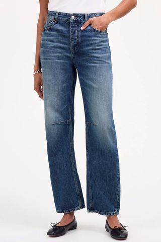 Madewell The Darted Barrel-Leg Jean