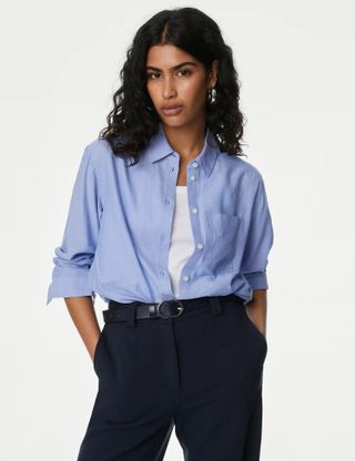 M&S Pure Cotton Collared Shirt