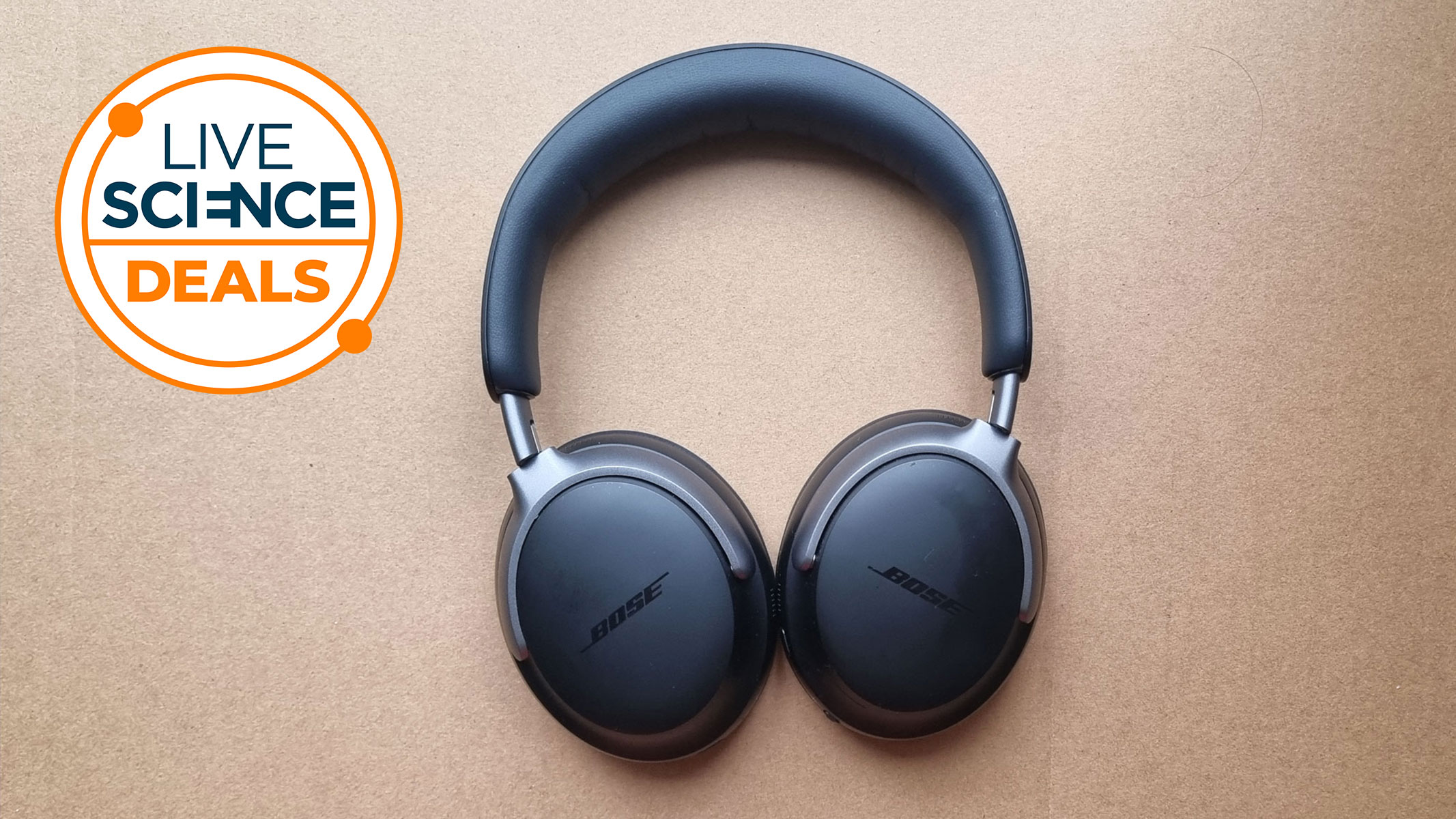 A close-up picture of our reviewer's Bose QuietComfort Headphones