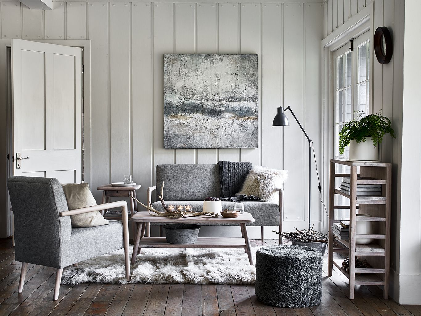 Grey and white living room ideas - how to pair this perfect colour