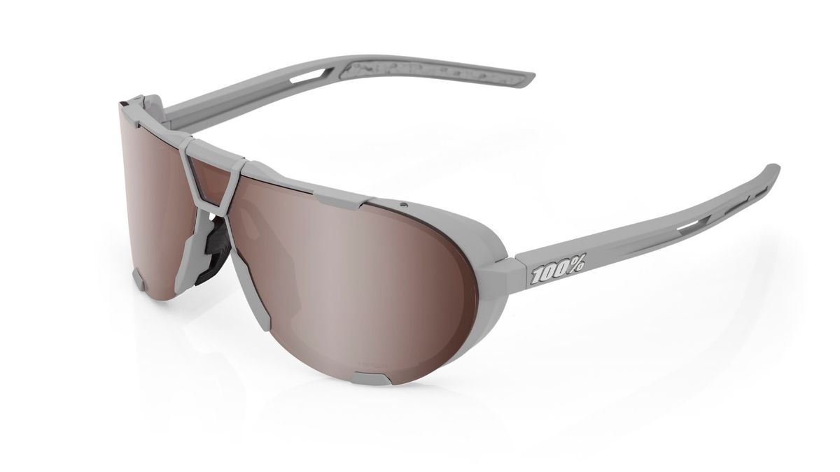 100% Westcraft sunglasses in grey with crimson mirror lenses