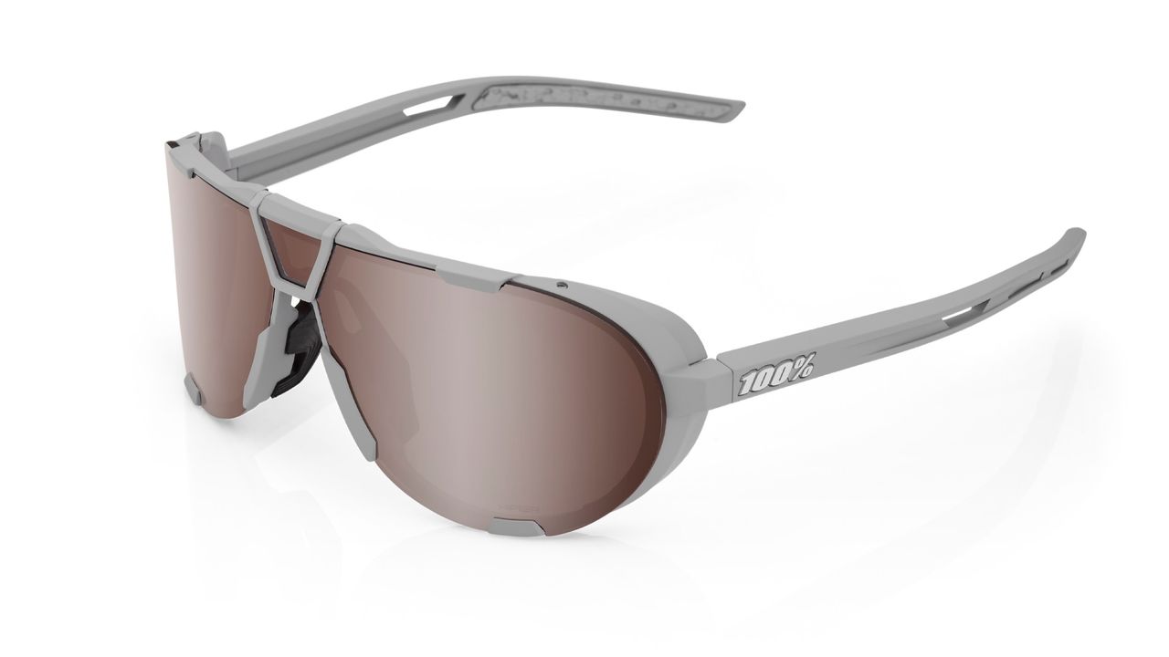 100% Westcraft sunglasses in grey with crimson mirror lenses
