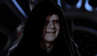 Ian McDiarmid as the Emperor in Star Wars The Return of the Jedi