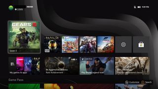 Xbox Seriex X Review - Home Screen