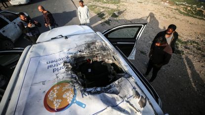World Central Kitchen SUV hit by Israeli strike