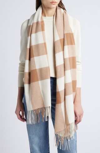 Buffalo Check Cashmere Scarf