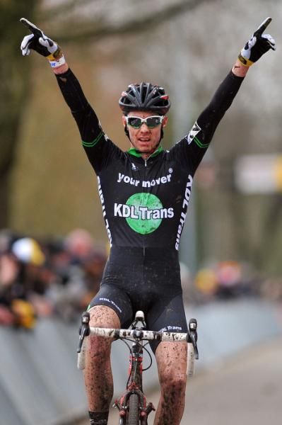 Vincent Baestaens (KDL Trans) wins the Hoogstraten Superprestige race