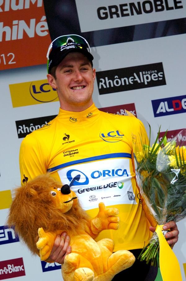 Luke Durbridge (Orica GreenEdge) took the race lead with his winning prologue in the Dauphine