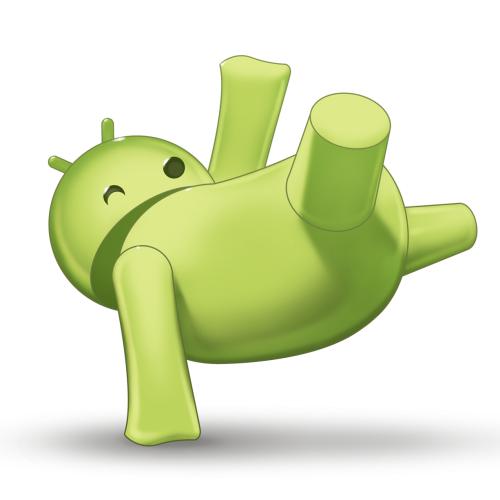 Android Central mascot Lloyd is breakdancing