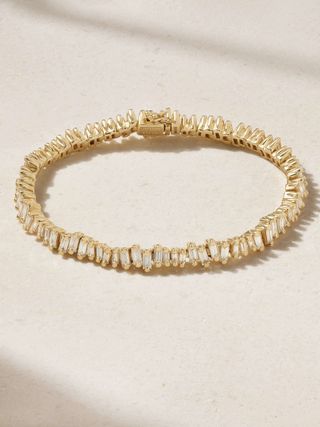 18-Karat Gold Diamond Tennis Bracelet