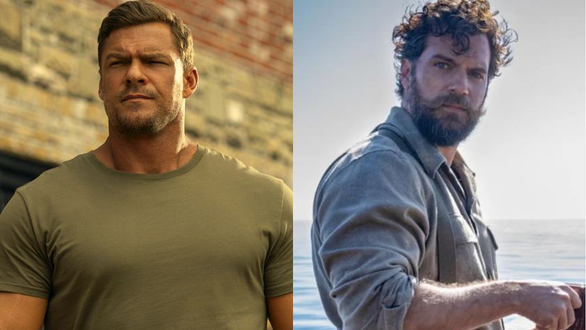 Alan Ritchson stands tall in Reacher, pictured next to Henry Cavill out at sea in The Ministry of Ungentlemanly Warfare.