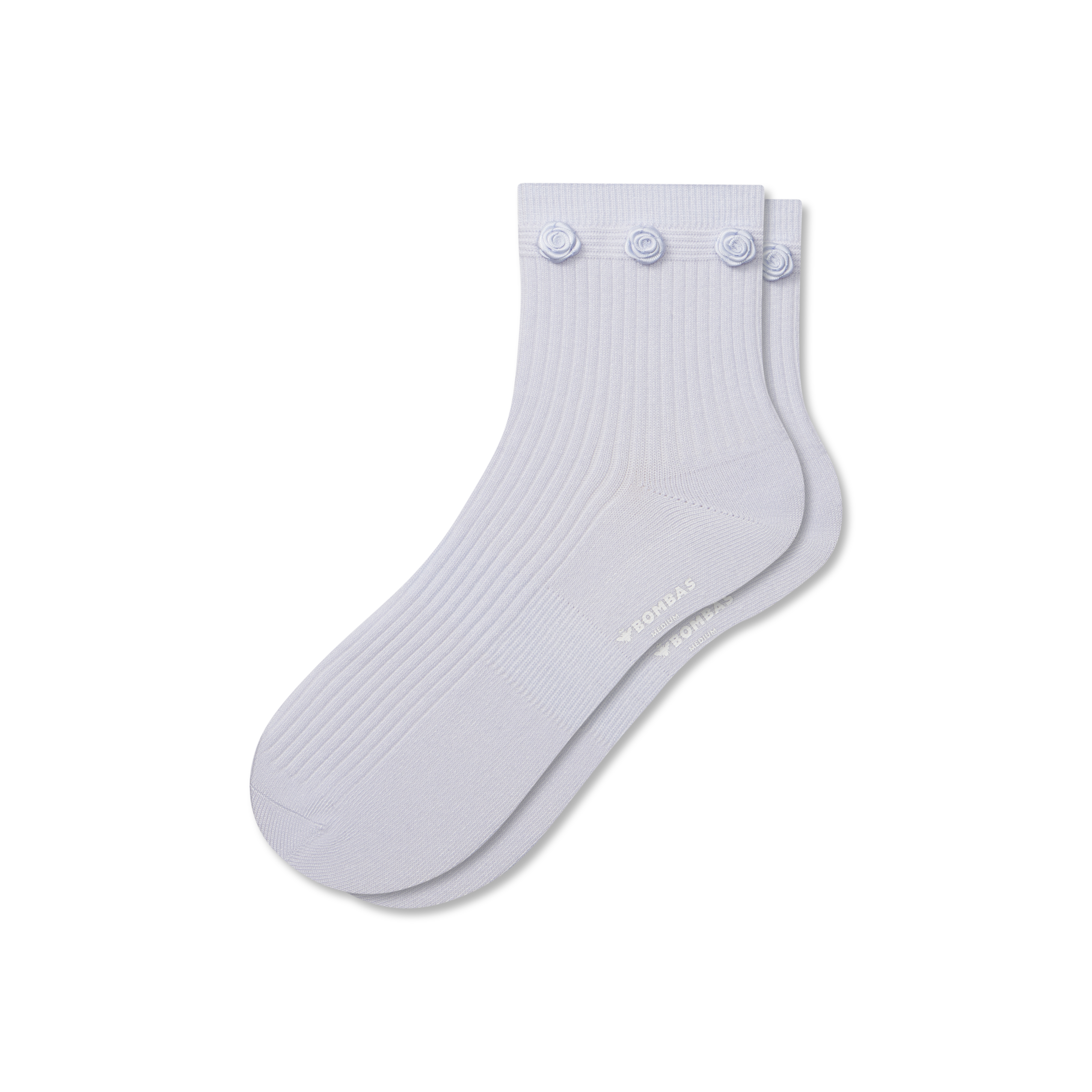Women&#039;s Rosette True Rib Quarter Socks