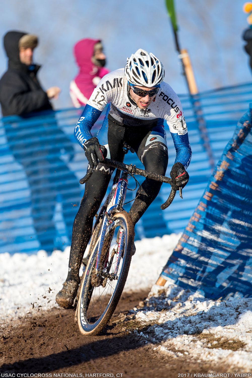 Jack Kisseberth of Easthampton, Mass. descends Cannondale Hill.
