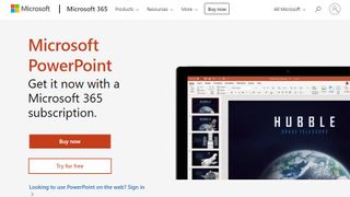 Microsoft PowerPoint website screenshot