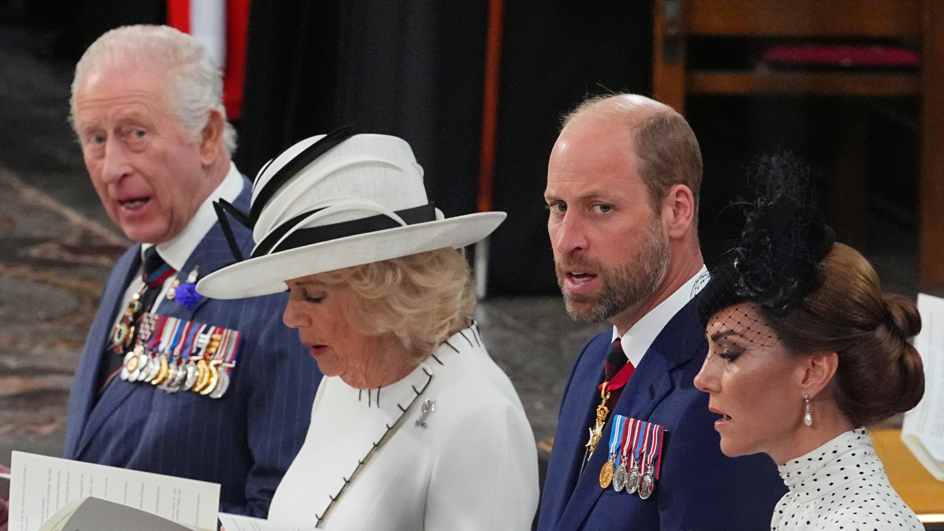 King Charles, Queen Camilla, Prince William and Kate Middleton