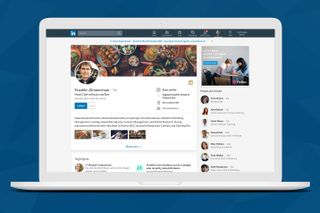 Screenshot of a LinkedIn profile homepage