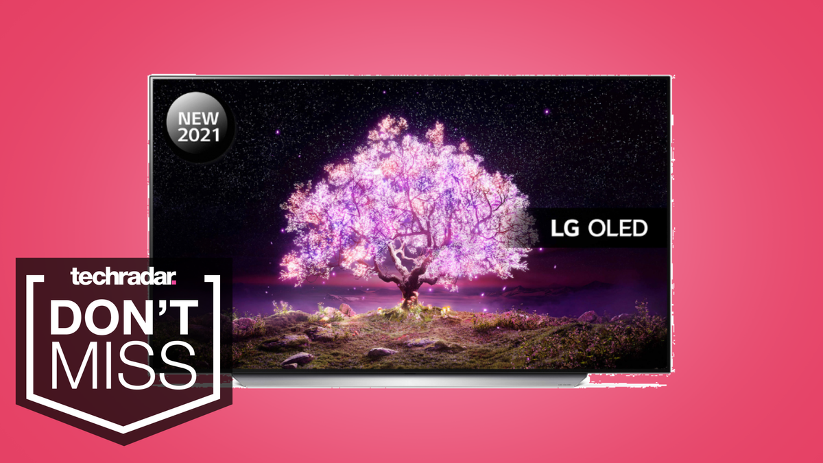 The LG C1 OLED TV next to the words Don&#039;t Miss