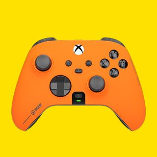 The best PC controllers on colourful backgrounds