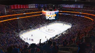 The New York Islanders UBS Arena full for a game gets amped up with JBL Professional sound solutions.