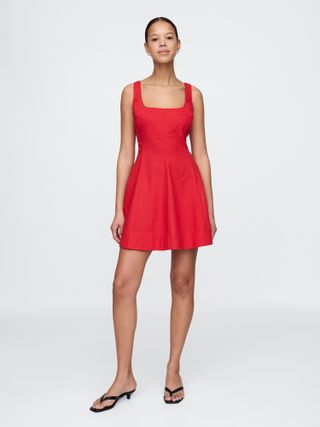 Gap, Linen-Blend Mini Dress