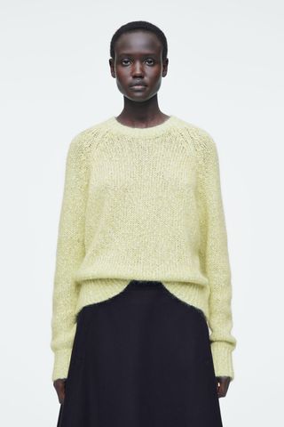 Flecked Mohair-Blend Jumper