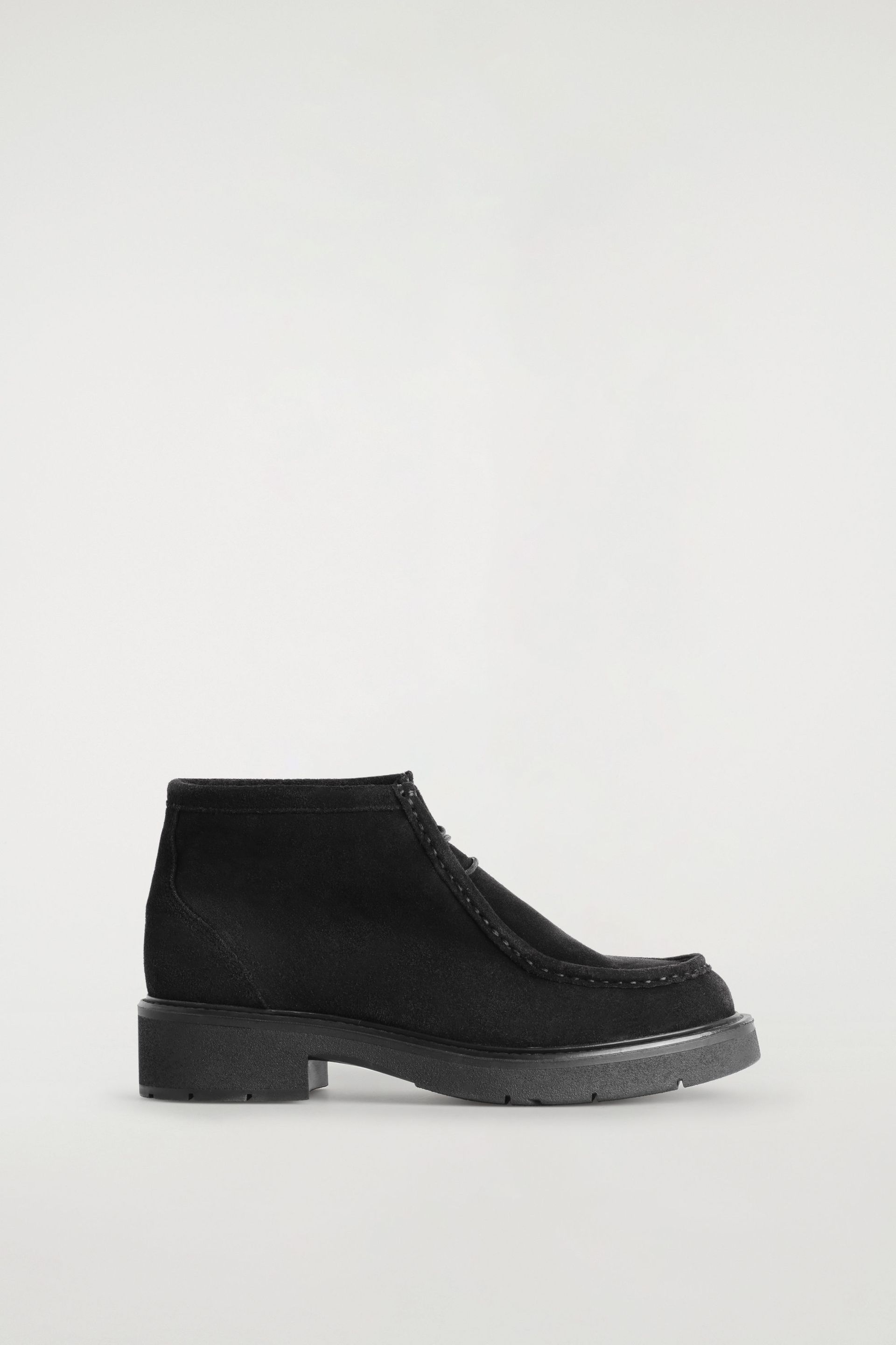 Lace-Up Suede Ankle Boots