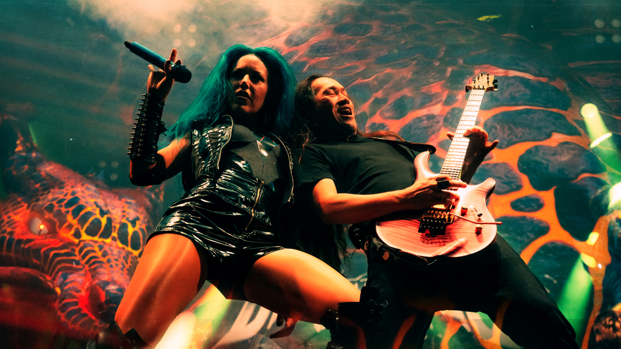 Alissa Whte-Gluz and Herman Li on stage