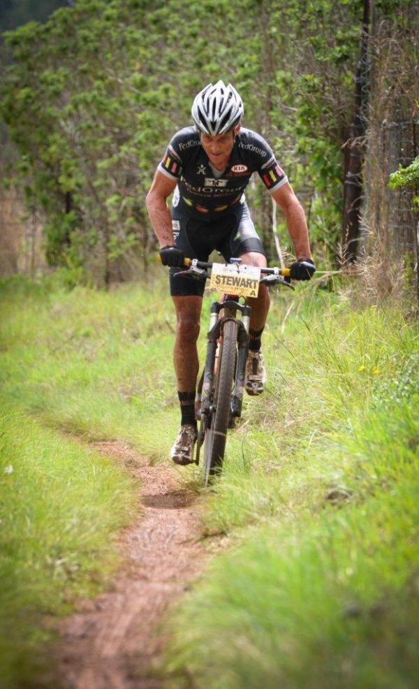 Brandon Stewart was the first to attack in the last 30km