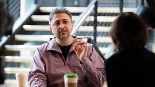 Mustafa Suleyman, chief executive officer of Microsoft AI, during an interview on "The Circuit with Emily Chang" at the Microsoft campus in Redmond, Washington, US, on Wednesday, March 19, 2025.