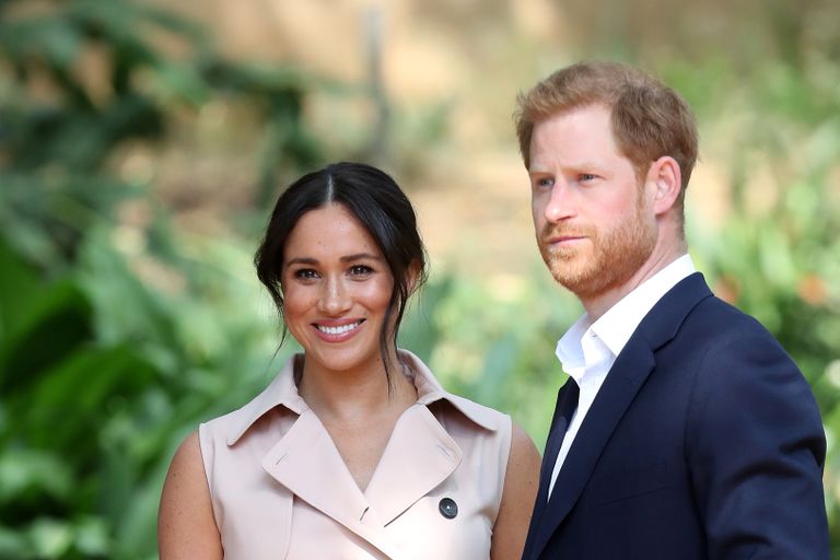 JOHANNESBURG, SOUTH AFRICA - OCTOBER 02: Prince Harry, Duke of Sussex and Meghan, Duchess of Sussex attend a Creative Industries and Business Reception on October 02, 2019 in Johannesburg, South Africa. (Photo by Chris Jackson/Getty Images)
