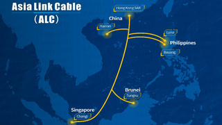 A map showing where the cable will be installed and what countries it will connect