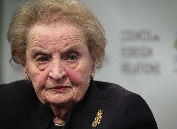 Albright finding trouble explaining Trump.