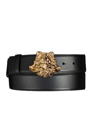 Medusa Head Leather Belt