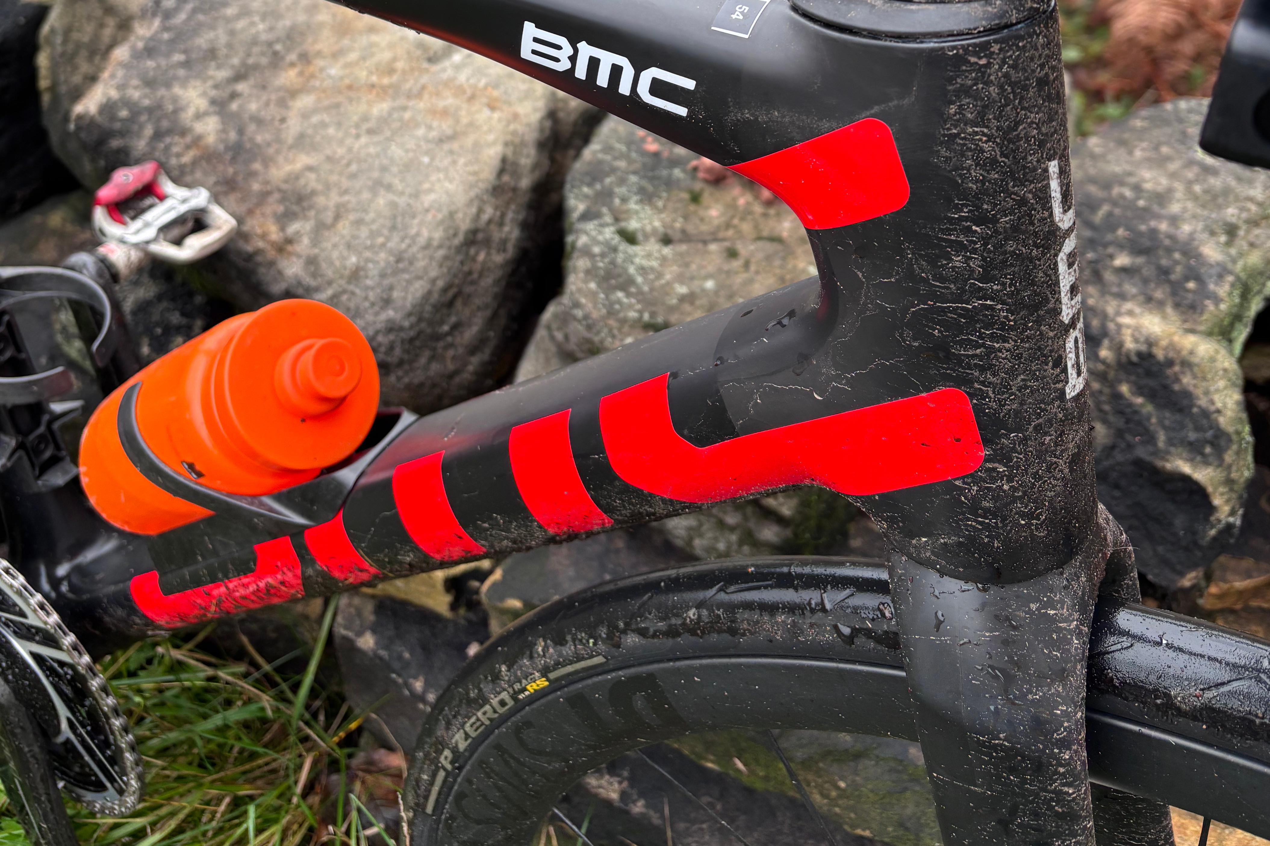 Detail of the BMC Teammachine SLR 01 ONE road bike