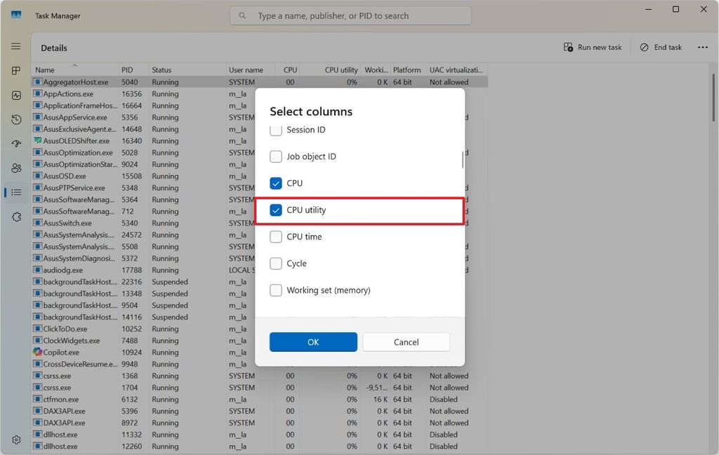 Task Manager new CPU metrics
